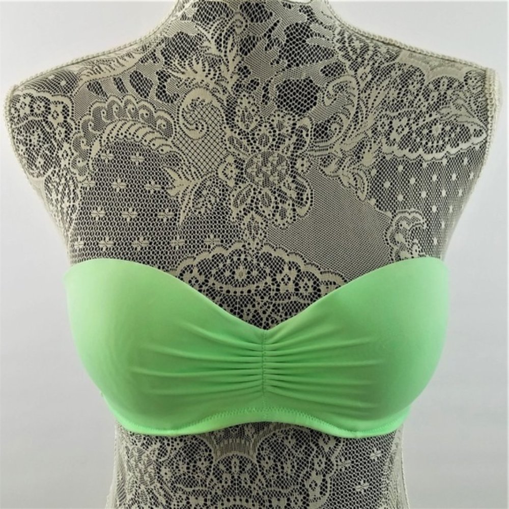Victoria Secret 36B Green Strapless Bikini Top